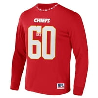 Muška majica s dugim rukavima NFL-ove glavne momčadi Kansas Siti Chiefs u crvenoj boji