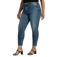 Silver Jeans Co. Plus veličina visoke konusne noge mama jean struka veličine 12-24