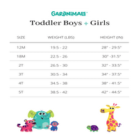 Ganimals Baby and Toddler Girls 'Zip-up Hoodies, 2-pak, veličine 12m-5T