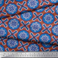 Soimoi pamučni dres tkanina cvjetna tkanina za tisak mandale po dvorištu široko