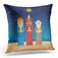 Crtani film Advent tri mudraca s dizajnom jastuka od jastuka od jastuka