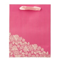 Premium Elegantni cvjetni cvjetni poklon vrećica s elegantnim ručkama s lukom i satenskom vrpcom