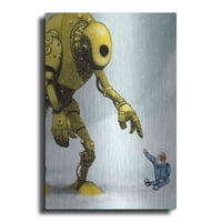 Luksuzna metalna umjetnost 'Do ovdje' Craig Snodgrass, metalna zidna umjetnost, 16 x24