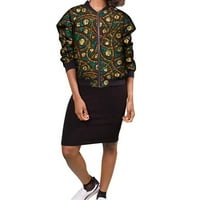 Ženska jakna u afričkom stilu, sportski Top s dugim rukavima 94318