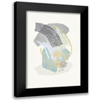 Nicoll, Suzanne Black Modern Framed Museum Art Print pod nazivom - Lichen Rocks br. 1