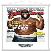 Magazin Rolling Stone - Poster Rick Ross Wall s drvenim magnetskim okvirom, 22.375 34