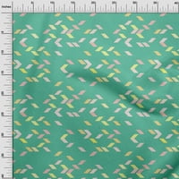 Oneoone baršunaste zelene tkanine Geometric DIY odjeća za prešivanje tkanine tkanina tkanina po dvorištu široko-g8
