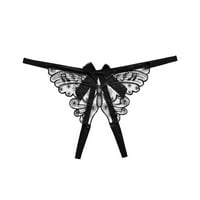 Žensko donje rublje, tanki remen, otvorene tange niskog struka, žensko donje rublje s vezom leptira