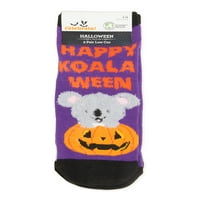 Način proslave ženskih Halloween koala čarape s niskim rezanjem, 2-pack