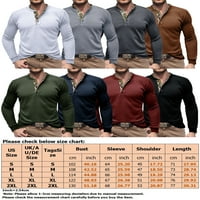Muške majice s dugim rukavima, majice s dugim rukavima, muške klasične osnovne majice, ležerna jednobojna bluza