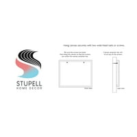 Stupell Industries Sažetak snježne planinske krajobrazne grafičke umjetničke galerije zamotana platna za tisak