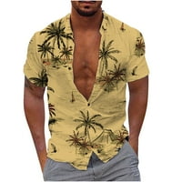 Muška modna ležerna košulja s ovratnikom s printom Havaji bluza s kratkim rukavima Ženska bluza s kratkim rukavima