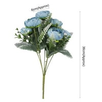 Yesbay Forks Umjetni cvijet bez ikakvog blještanja ne treba zalijevati realističnu dekorativnu simulaciju božur