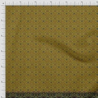 Tkanina od poliesterskog krepa s cvjetnim tiskom i lišćem u obliku ploče širine dvorišta