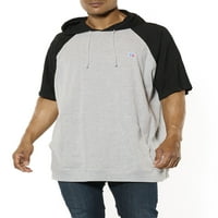 Russell Big Men's Raglan s kapuljačom klasična grafička majica, veličine 2xlt-6xlt