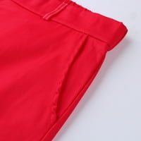 Radne hlače muške Ležerne obične uske olovke s patentnim zatvaračem hlače s elastičnim strukom hlače