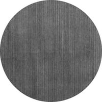 Moderne prostirke za sobe okruglog presjeka u apstraktnoj sivoj boji, promjera 5 inča