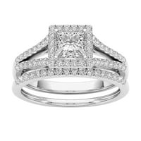 14k pozlaćeni Halo prsten, prsten za nakit s umetkom od pozlaćenog klasičnog para, prstenovi od cirkona, prstenovi