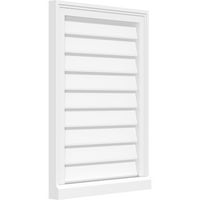 Ekena Millwork 24 W 24 H vertikalni površinski nosač PVC Gable Oblub: Nefunkcionalan, W 2 W 2 h Okvir za prag