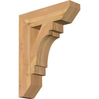 Ekena Millwork 1 2 W 14 D 18 h Merced Slat Smooth Bracket, zapadni crveni cedar