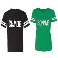 Clyde Bonnie podudarni par pamučnih dresova