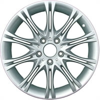 Obnovljeni OEM kotač od aluminijske legure, sve obojeno srebro, odgovara seriji 2004- BMW
