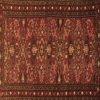 Tradicionalni pravokutni perzijski tepisi u smeđoj boji za prostore tvrtke, 5' 8'
