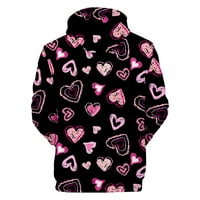 Valentinovo Hoodie Žene Muškarci Twise Unise s kapuljača Tops Fashion Pullover Casual Style Ljubitelji dugih rukava