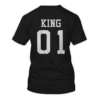 King Queen odgovara crno -bijelim košuljama za tisak za leđa