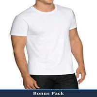 Muške bijele majice s kratkim rukavima, 6 + bonus set