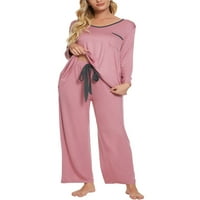 Jedinstvene ponude ženske pidžame modalne košulje dugih rukava i hlače setovi za spavanje