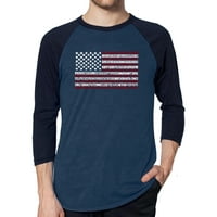 Muška majica s kapuljačom s kapuljačom - Zastava Američkih Država