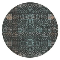 Tepih s uzorkom Od ugljena i tirkizne boje iz A-liste