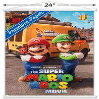 Braća Super Mario. Filmski Zidni plakat s magnetskim okvirom, 22.37534