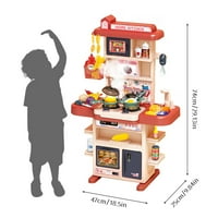 Dječja kuhinja Djeca se pretvaraju da igra igračka hrane pravi zvukovi lagane za djevojčice dječaci