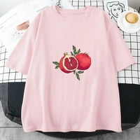 Jhpkjfruit šipak ljeto y2k estetski labavi majice slatke anime tiskane majice kratke rukave o-vrat modni vrhovi