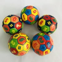 Čvrsta mekana stisljiva Lopta za igru u zatvorenom i na otvorenom s brojem nogometna Sportska lopta igračka