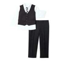 Wonder Nation Boys haljina košulja, prsluk, kravata i hlače odijelo, 4-komad, veličine 4- & Husky