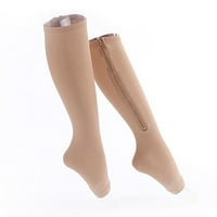 Zipper kompresijske čarape Medicinski luk za noge podržavaju nožne čarape, podrška nogu s patentnim zatvaračem