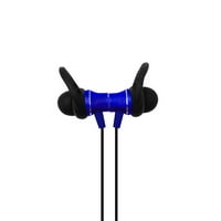 _ - Bežične stereo slušalice u uhu iza vrata - plava