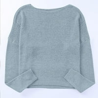 CUHAS kardigan džemperi za žene čvrsti džemper s dugim rukavima.