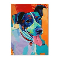 Zaštitni znak likovna umjetnost 'Willie Terrier Dog' platno umjetnost Corine St. Martin