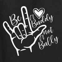 Wild Bobby biti prijatelj, a ne nasilnička pop kultura žena grafička majica s dugim rukavima, crna, xx-velika