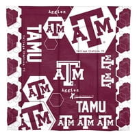 Texas A&M Aggies Hexagon Full Queen Comforter & Shams Set
