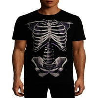 Halloween kosti muške i velike muške grafičke majice
