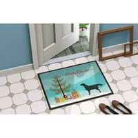 $ 2926 $ Crna Labrador Retriver vrata tepih s božićnim drvcem, unutarnja prostirka ili vanjska prostirka dobrodošlice