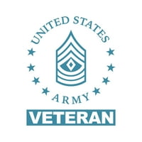 - Naljepnica za čin prvog narednika veterana američke vojske izrezana pečatom-samoljepljivi vinil-otporan na vremenske
