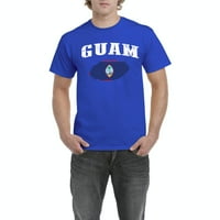 - Muška majica Kratki rukav, do muškaraca veličine 5xl - zastava Guam