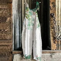 Ženska ljetna slatka odjeća s malim svježim printom Retro Tregeri zeleni;