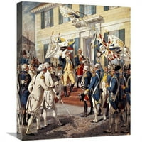 u. Washington posjećujući Rochambeau u French Embassay Art Print - Henry Alexander Ogden